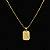 PINGENTE PLACA NOSSA SENHORA  P. ( 1,5g-   2x2cm) - BANHO DE OURO 18k - Imagem 1