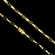 CORRENTE TIJOLINHO ALONGADO (5MM -28G  -70CM) FECHO COM MARCAÇÃO 750 - BANHADO A OURO 18K - Imagem 1