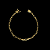 PULSEIRA CARTIE MEIA CANA FECHO GAVETA  (4MM -5g) - 20CM - BANHADO A OURO 18K - Imagem 1