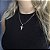 CORRENTE CARTIE ( 2mm 50cm FEM ) + PINGENTE CRUCIFIXO VAZADO- BANHADO A OURO 18K. - Imagem 1
