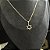 CORRENTE PIASTRINE ( 1.8 mm 50cm FEM ) + PINGENTE ESTRELA DE DAVI - BANHADO A OURO 18K. - Imagem 4