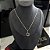 CORRENTE PIASTRINE ( 1.8 mm 50cm FEM ) + PINGENTE ESTRELA DE DAVI - BANHADO A OURO 18K. - Imagem 3