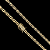 CORRENTE  OITINHO  (6mm  28G)  70cm + PINGENTE  NOSSA SENHORA COM COROA   -  FECHO COM MARCAÇÃO 750 - BANHO DE OURO 18k - Imagem 3