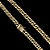 CORRENTE LACRAIA (13mm -70cm) + PINGENTE DETALHADO NOSSA SENHORA GRANDE -  FECHO COM MARCAÇÃO 750 -BANHADO A OURO 18K - Imagem 2