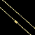 CORRENTES TIJOLINHO FECHO GAVETA ( 2MM- 70CM) + PINGENTE PLACA COM ORAÇÃO - FECHO COM MARCAÇÃO 750 - BANHO DE OURO 18k - Imagem 3
