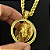 PINGENTE MEDALHA NOSSA SENHORA E JESUS DUPLA FACE DETALHADO  CRAVEJADO( 12g- 4x4cm)(GG) EXCLUSIVIDADE - Imagem 3