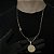 CORRENTE  TIJOLINHO ALONGADO (3mm - 18G 70 cm) + PINGENTE PLACA JESUS 3D- BANHO DE OURO 18k - Imagem 2
