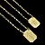 ESCAPULÁRIO ESPÍRITO SANTO CORRENTE TIJOLINHO ( 1.5mm -4g - 70/60CM)- BANHADO A OURO 18K. - Imagem 1