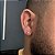 PAR DE BRINCOS PONTO DE LUZ QUADRADO 5MM  - BANHADO A OURO 18K - Imagem 5