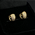 PAR DE BRINCO ARGOLA CRAVEJADA  ZIRCÔNIA  PREMIUM  10x5mm - BANHADO A OURO 18K - Imagem 1