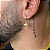 PAR DE BRINCO ARGOLA COM CRUZ 12x2mm -  BANHADO A OURO 18K - Imagem 3