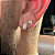 2 PARES DE BRINCOS CRAVEJADOS EM ZIRCÔNIA PREMIUM ARGOLA M E BRINCO QUADRADO 3MM  -  BANHADO A OURO 18K - Imagem 2