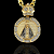 PINGENTE MEDALHA JESUS DETALHADO  CRAVEJADO ( 12g- 4x4cm) (GG) EXCLUSIVIDADE - BANHO DE OURO 18k - Imagem 1