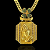 PINGENTE PLACA COM TREVO MÃO GRATIDÃO  DETALHADO  CRAVEJADO ( 12g- 5x5cm) (GG) EXCLUSIVIDADE - BANHO DE OURO 18k - Imagem 2
