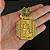 PINGENTE PLACA COM TREVO MÃO GRATIDÃO  DETALHADO  CRAVEJADO ( 12g- 5x5cm) (GG) EXCLUSIVIDADE - BANHO DE OURO 18k - Imagem 3