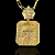 PINGENTE PLACA COM NUMERO 7 DETALHADO  CRAVEJADO ( 12g- 5x5cm) (GG) EXCLUSIVIDADE - BANHO DE OURO 18k - Imagem 1
