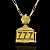 PINGENTE  CASSINO NUMERO 7 DETALHADO  CRAVEJADO ( 12g- 5x5cm) (GG) EXCLUSIVIDADE - BANHO DE OURO 18k - Imagem 2