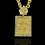 PINGENTE PLACA ESTRELA DE DAVI  DETALHADA  CRAVEJADO ( 12g- 5x5cm) (GG) EXCLUSIVIDADE - BANHO DE OURO 18k - Imagem 1