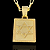 PINGENTE PLACA ESTRELA DE DAVI  ( 12g- 4x4cm) (GG) EXCLUSIVIDADE - BANHO DE OURO 18k - Imagem 1