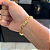 PULSEIRA CADEADO  (5MM - 13G - 21 CM) - COM FECHO GAVETA - BANHO DE OURO 18k - Imagem 2