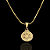 PINGENTE MEDALHA ESTRELA DE DAVI 2g-( 1.5x2cm PP ) - BANHO DE OURO 18k - Imagem 1