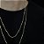 CORRENTES BAIANA (  2MM- 60CM + 70CM)- 8G - BANHO DE OURO 18K - Imagem 3