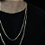 CORRENTES LACRAIA (2mm - 60CM + 70CM)- 8G - BANHO DE OURO 18K - Imagem 2