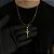CORRENTE GRUMET  (2MM - 50, 60cm ou 70cm) + JESUS CRUCIFICADO  -  BANHADO A OURO 18k - Imagem 1