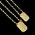 ESCAPULÁRIO ESPÍRITO SANTO CORRENTE TIJOLINHO (1.8MM 60cm ou 70cm) -  BANHADO A OURO 18k - Imagem 1