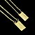 ESCAPULÁRIO CONVENCIONAL  NOSSA SENHORA E JESUS CORRENTE VENEZIANA (1.8MM 60cm ou 70cm) -  BANHADO A OURO 18k - Imagem 1
