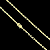 CORRENTE CADEADO ( 4mm - 50, 60cm ou 70cm)  -  BANHADO A OURO 18k - Imagem 4