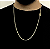 CORRENTE CADEADO ( 4mm - 50, 60cm ou 70cm)  -  BANHADO A OURO 18k - Imagem 2