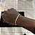 BRACELETE CRUZ CHAPA  (6mm -11g)- 20cm - BANHADO A OURO 18K - Imagem 2