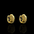 PAR DE BRINCO ARGOLA CHAPADA 10x3mm - BANHADO A OURO 18K. - Imagem 1