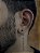 BRINCO TREVO BLACK  - BANHADO A OURO 18K. - Imagem 3