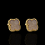 BRINCO TREVO BRANCO  - BANHADO A OURO 18K. - Imagem 1