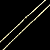 CORRENTE PIASTRINE( 1.8mm- 70cm) + PINGENTE CRUZ PALITO  P - BANHADO A  OURO 18K. - Imagem 2