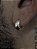 PAR DE BRINCO ARGOLA MACIÇA 12x5mm G - BANHADO A PRATA 750 - Imagem 2