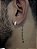 PAR DE BRINCO ARGOLA CRAVEJADA EM ZIRCÔNIA 17x4mm GG - BANHADO A PRATA 750 - Imagem 4