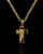 PINGENTE CRUS JESUS 3D VAZADA P - BANHO DE OURO 18K - Imagem 2