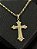 PINGENTE  CRUZ RACIONAIS COM JESUS ( 3G- 2.5x3cm ) - BANHO DE OURO 18k - Imagem 1
