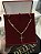 CORRENTE PIASTRINE (4MM - 50, 60cm ou 70cm) + PINGENTE CRUZ AMARRADA  - BANHADO A OURO 18k - Imagem 1