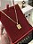CORRENTE PIASTRINE (2MM - 50, 60cm ou 70cm) + PINGENTE  PLAQUINHA COM JESUS CRUCIFICADO   - BANHADO A OURO 18k - Imagem 2