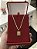 CORRENTE PIASTRINE (2MM - 50, 60cm ou 70cm) + PINGENTE  PLAQUINHA COM JESUS CRUCIFICADO   - BANHADO A OURO 18k - Imagem 3