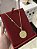 CORRENTE CADEADO (2MM - 50, 60cm ou 70cm) + PINGENTE MEDALHA JESUS  - BANHADO A OURO 18k - Imagem 1