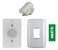 Kit Campainha Cigarra+placa Slim 4x2 Vertical + Tecla-3peças - Imagem 2