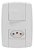 Interruptor Ilumi Mod Lev 1 Simples + Tomada 2p + T - Imagem 1