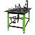 Mesa de solda Elefant.tools 1200x800 NITRETADA  ET16-M1208.L.N com estrutura base com 4 pés - Imagem 1