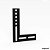 Esquadro plano 500 grande ‐ Brunido - SG2-280444 - Imagem 1