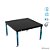 Mesa BASIC 1500x1500 / 1500x1480 - Ø16 Grade 50x50  com rodizios com freio GPPH - GPB150148.2.16R - Imagem 1